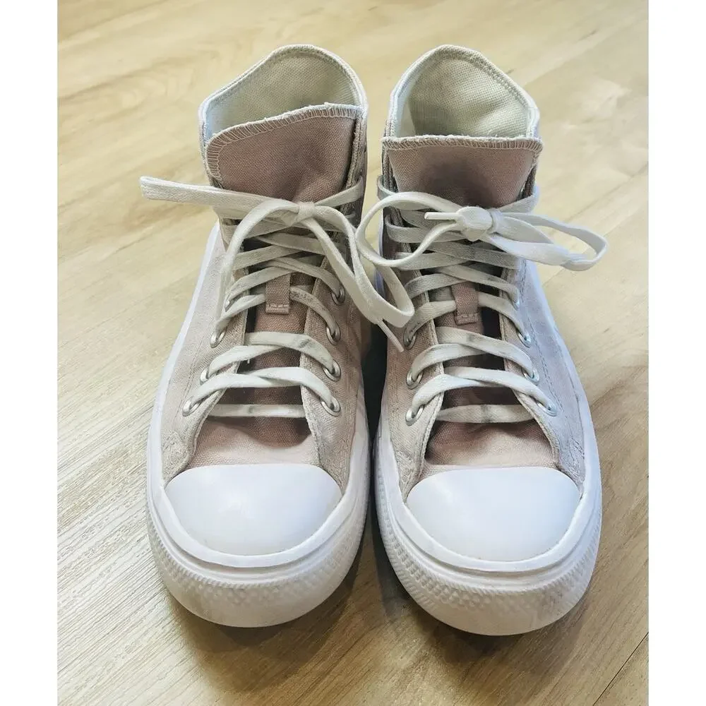 Men’s Size 6.5 - Converse Chuck Taylor All Star Move High Stone Shoe Pink - Picture 4 of 12